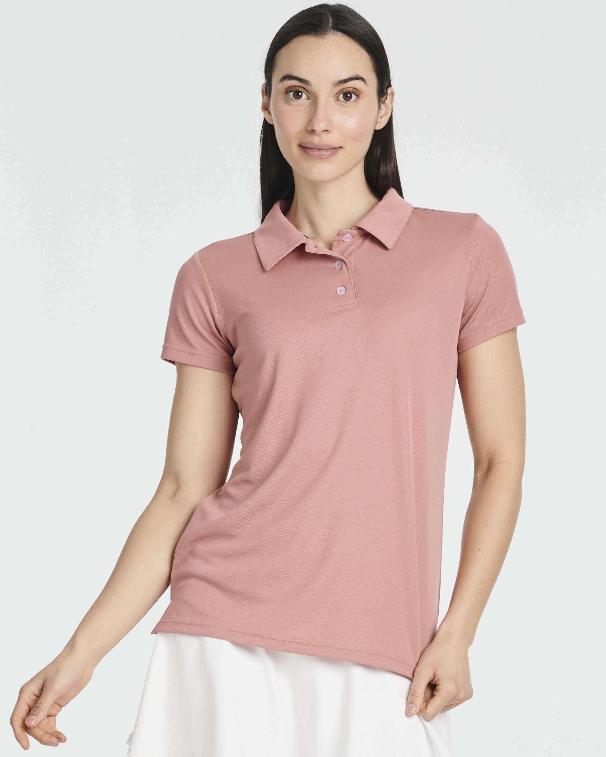 3 Pack: Womens Short Sleeve Dry-Fit Performance Polo Shirt (Available In Plus Size)