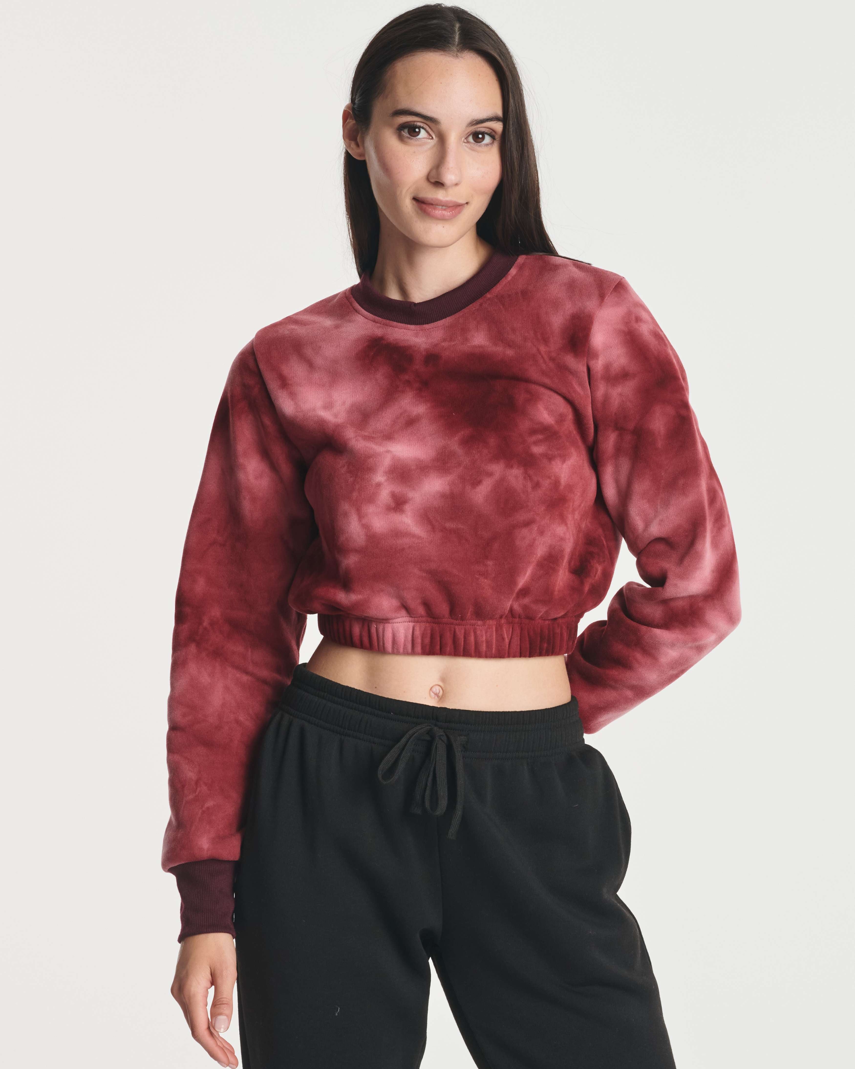 3 Pack: Women's Fleece Cropped Sweatshirt (Available in Plus Size)