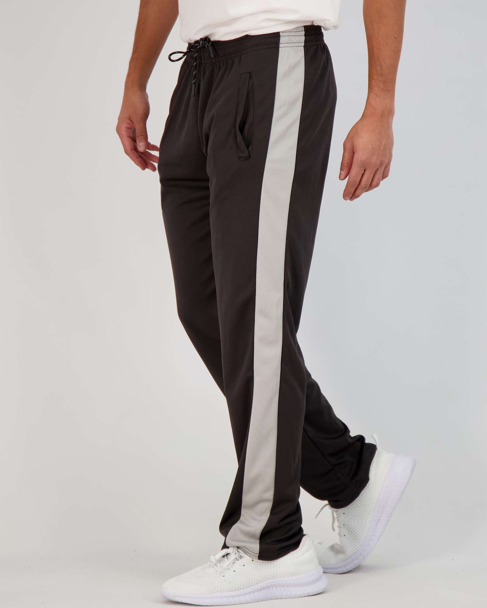 3 Pack: Mens Mesh Active Open Bottom Sweatpants