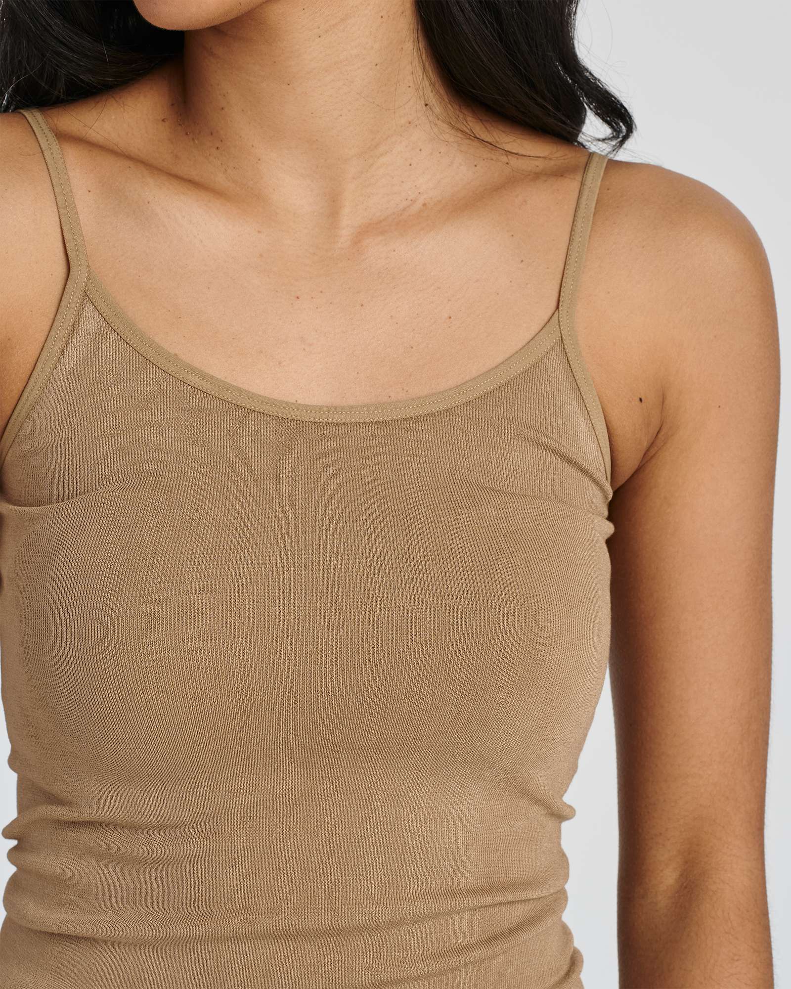 5 Pack: Women's Ribbed Spaghetti Strap Camisole