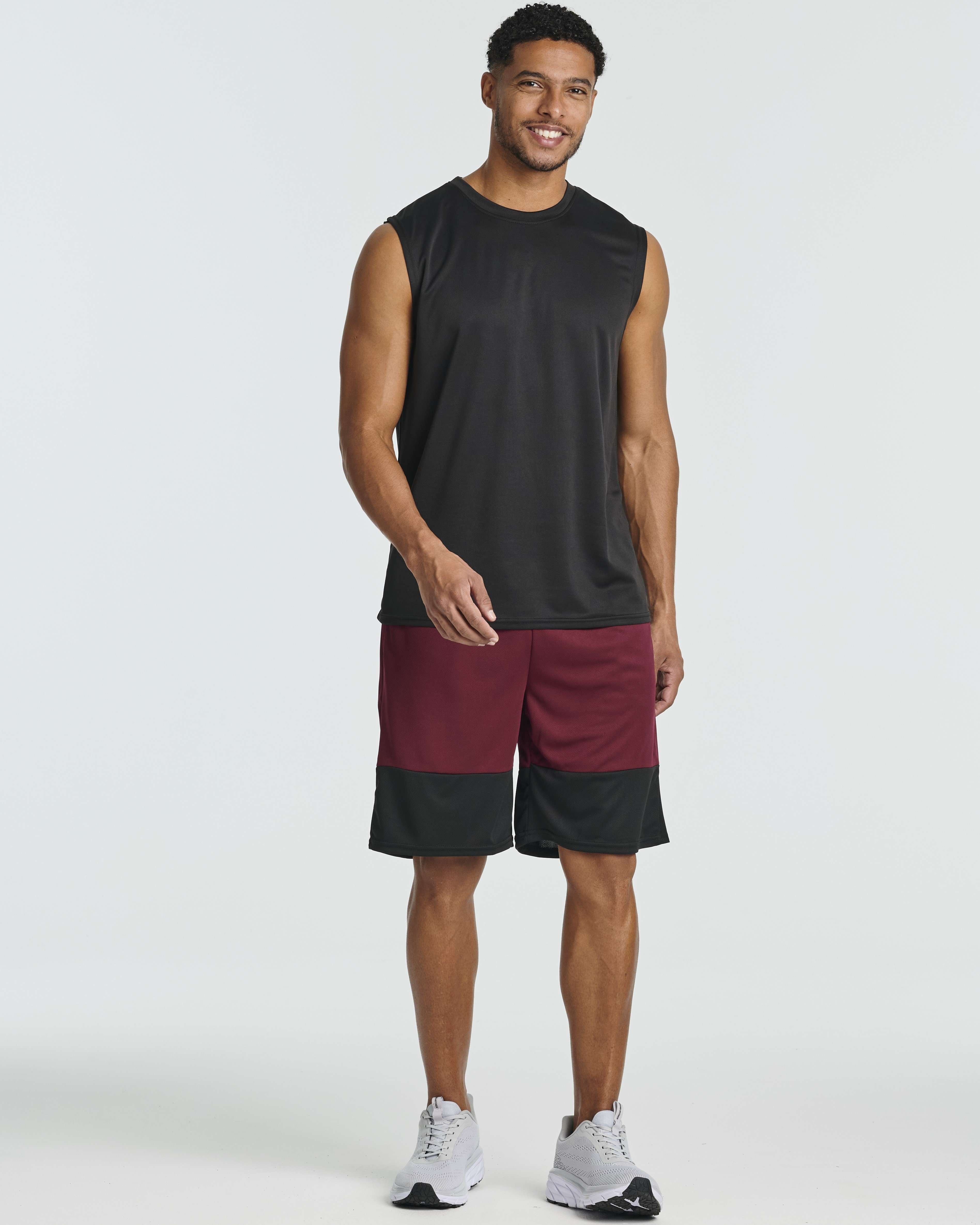 5 Pack: Men's Mesh Athletic Gym Shorts