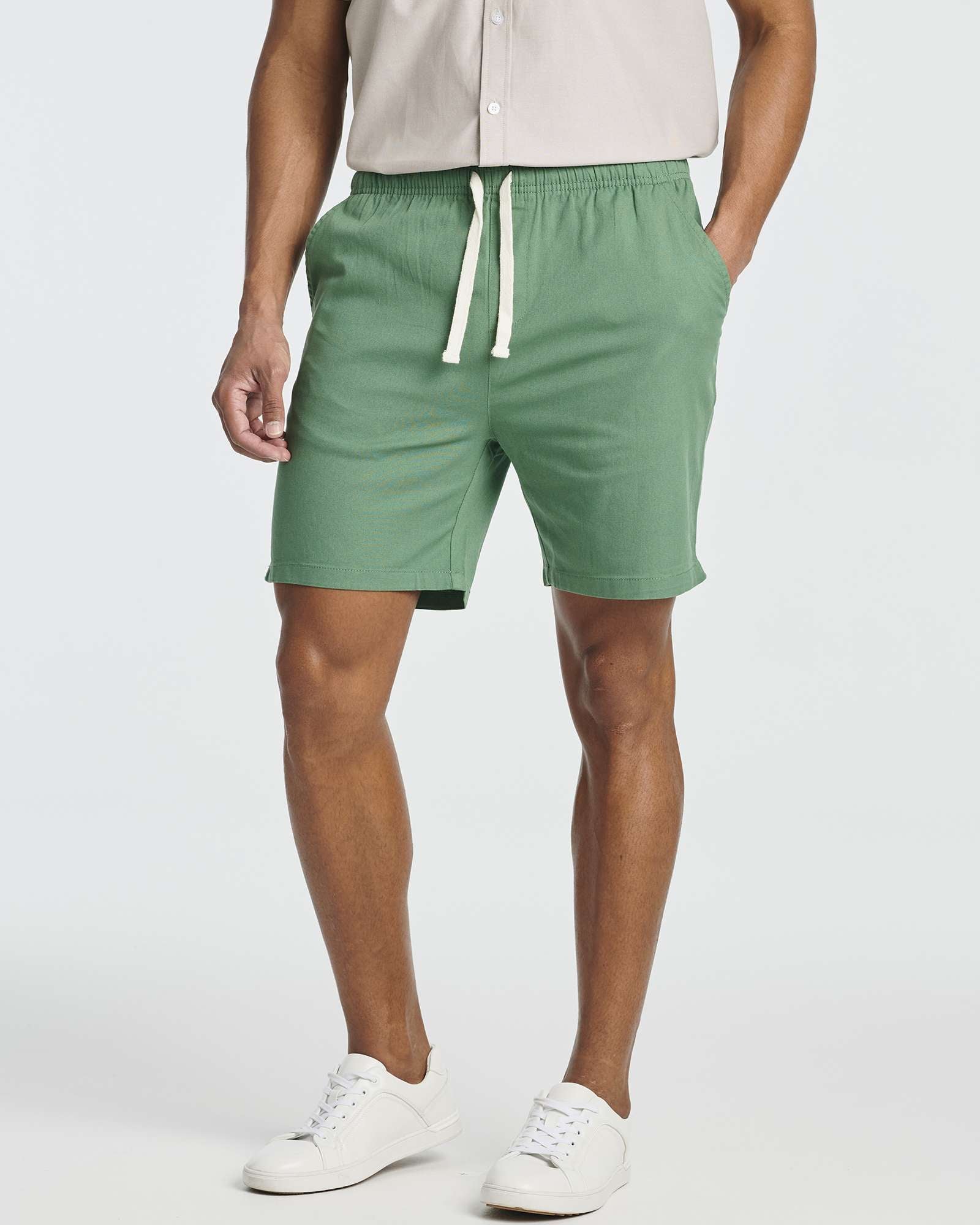 3 Pack: Men's Cotton 7" Walk Short