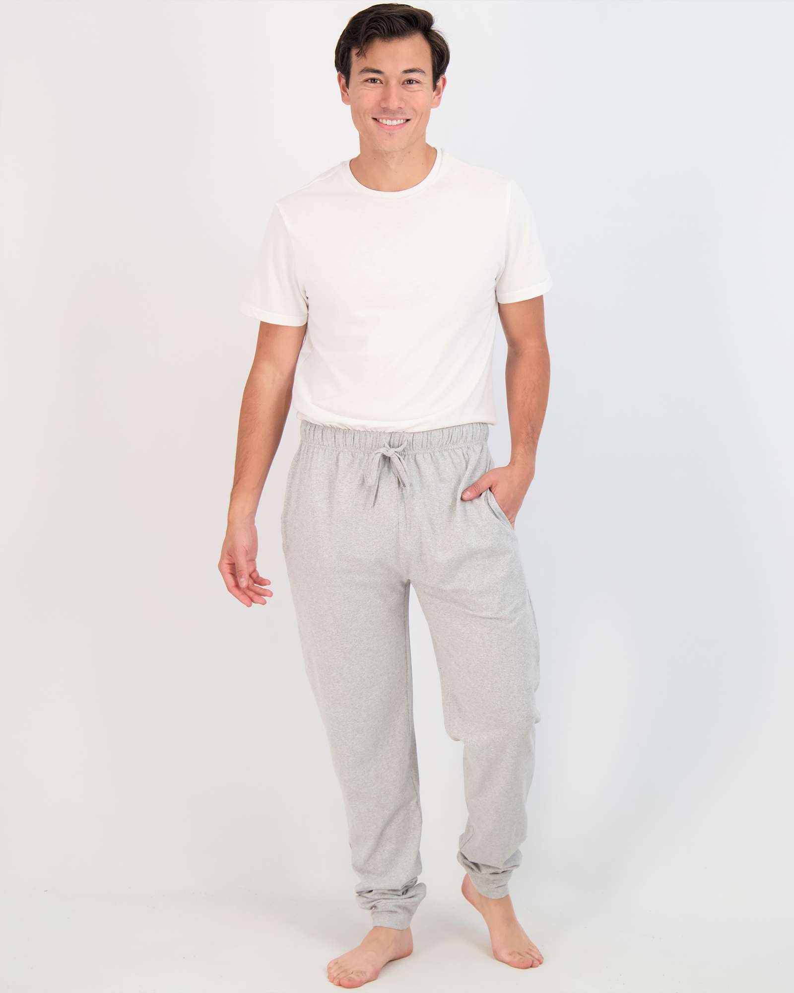 3 Pack: Mens Cotton Sleep Lounge Joggers