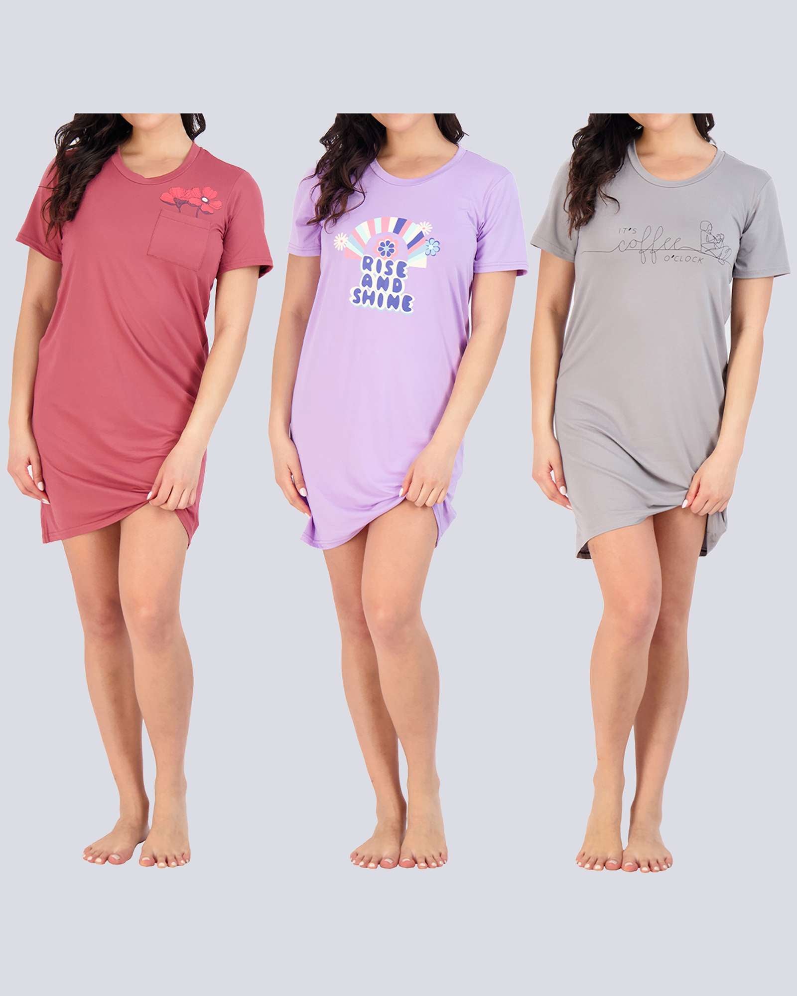 3 Pack: Womens Ultra-Soft Pajama Lounge Shorts