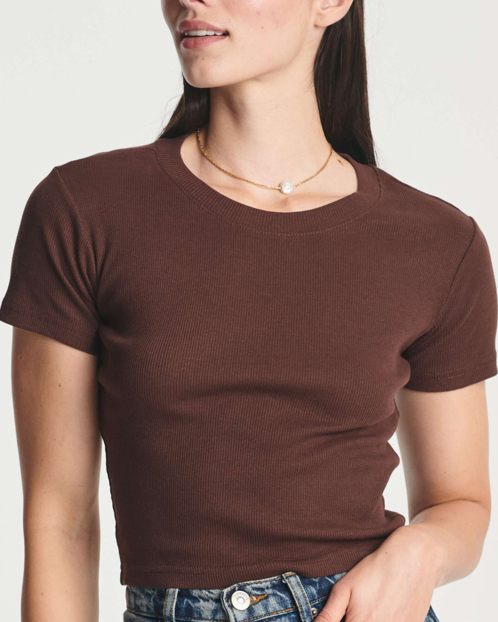 4 Pack: Women's Short Sleeve Ribbed Knit Crop Top