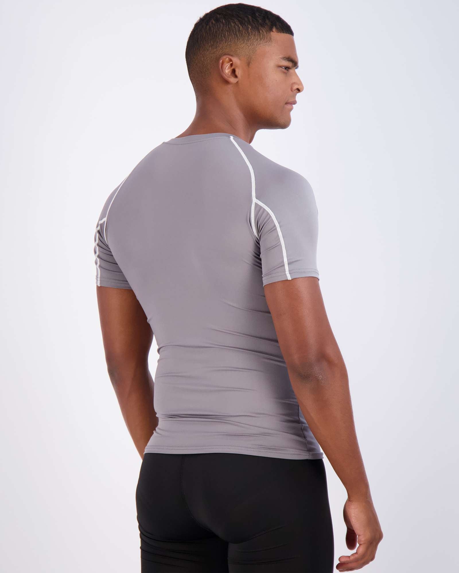 4 Pack: Mens Short Sleeve Compression Shirt