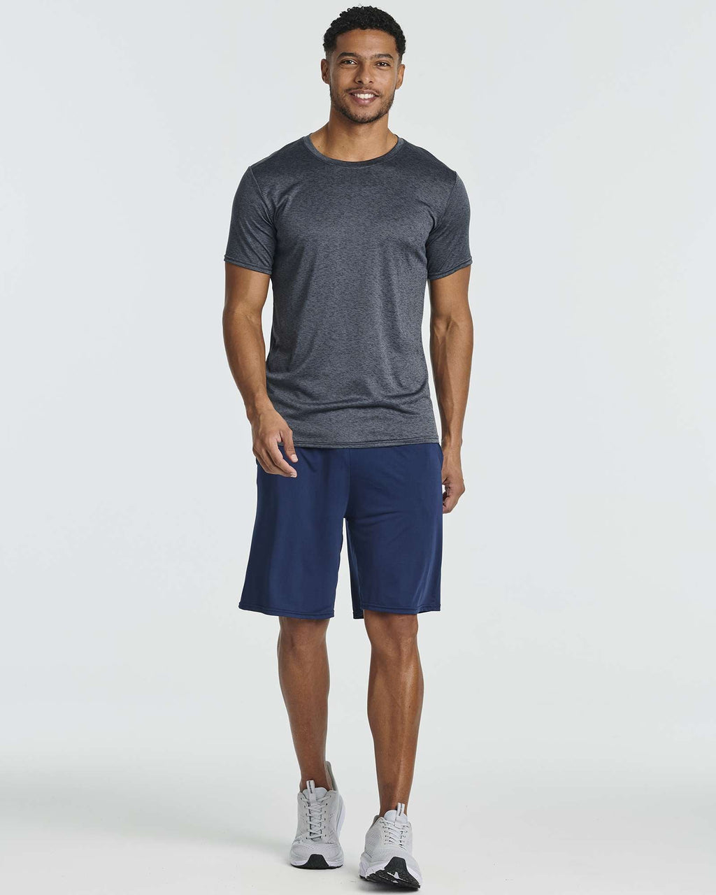 5 Pack: Mens Dry-Fit Active Crew Neck T-Shirt