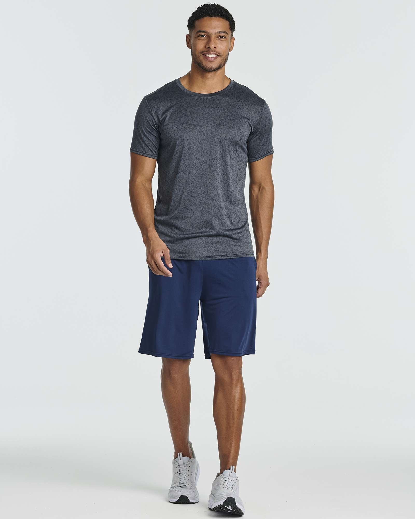 5 Pack: Mens Dry-Fit Active Crew Neck T-Shirt