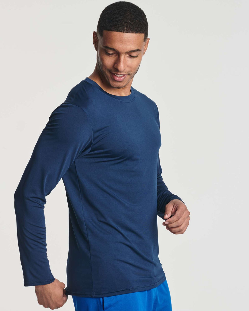 Real Essentials 4 Pack: Men's Dry-Fit UV Moisture Wicking UPF 50+ SPF Sun Protective Fishing Hiking Swim Long Sleeve Shirt