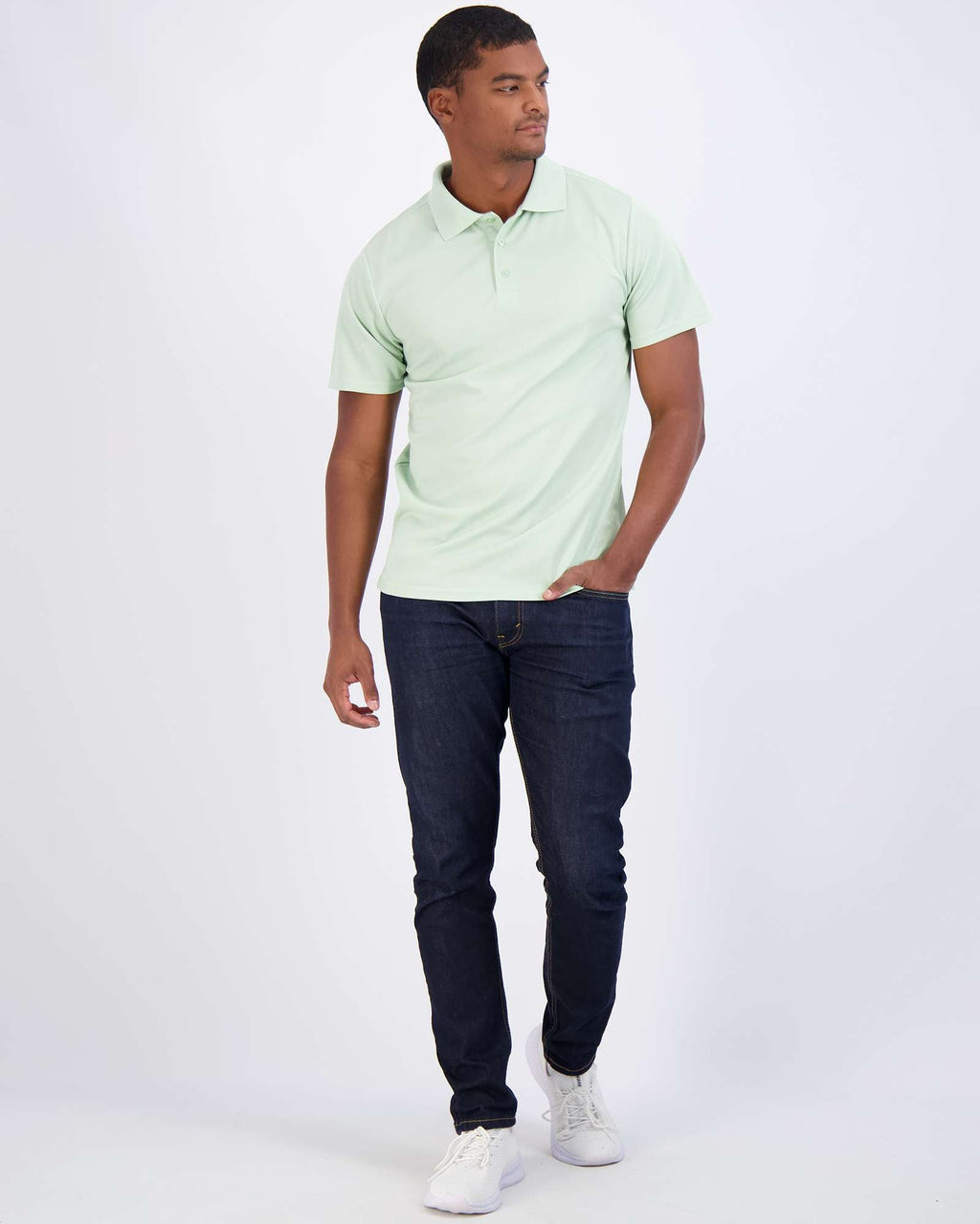 3 Pack: Mens Quick-Dry Short Sleeve Performance Polo Shirt