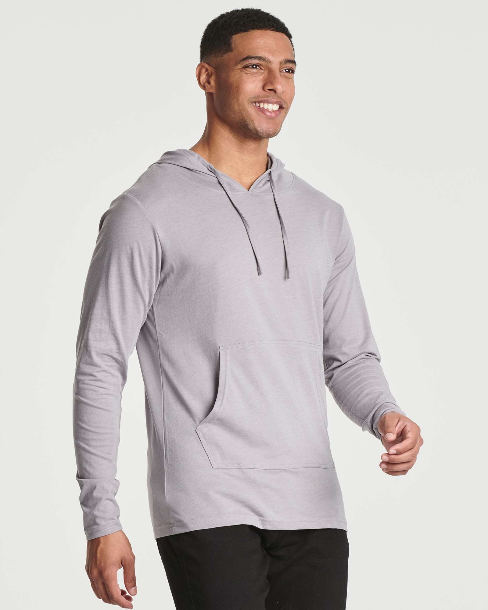 3 Pack: Mens Cotton Lightweight Pullover Hoodie