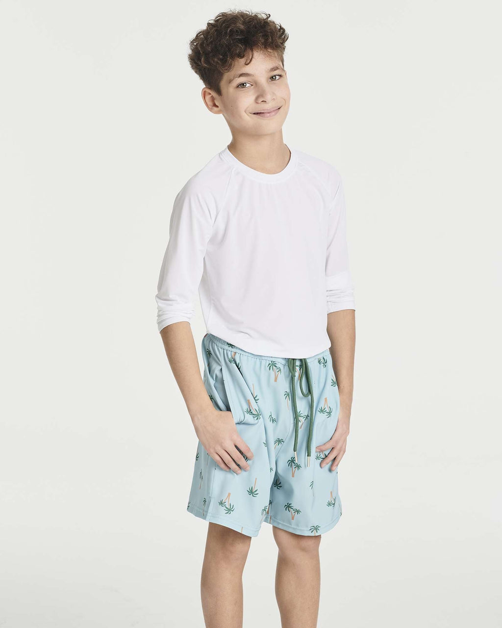 3 Pack: Boys' 2-in-1 Swim Trunks with Compression Liner