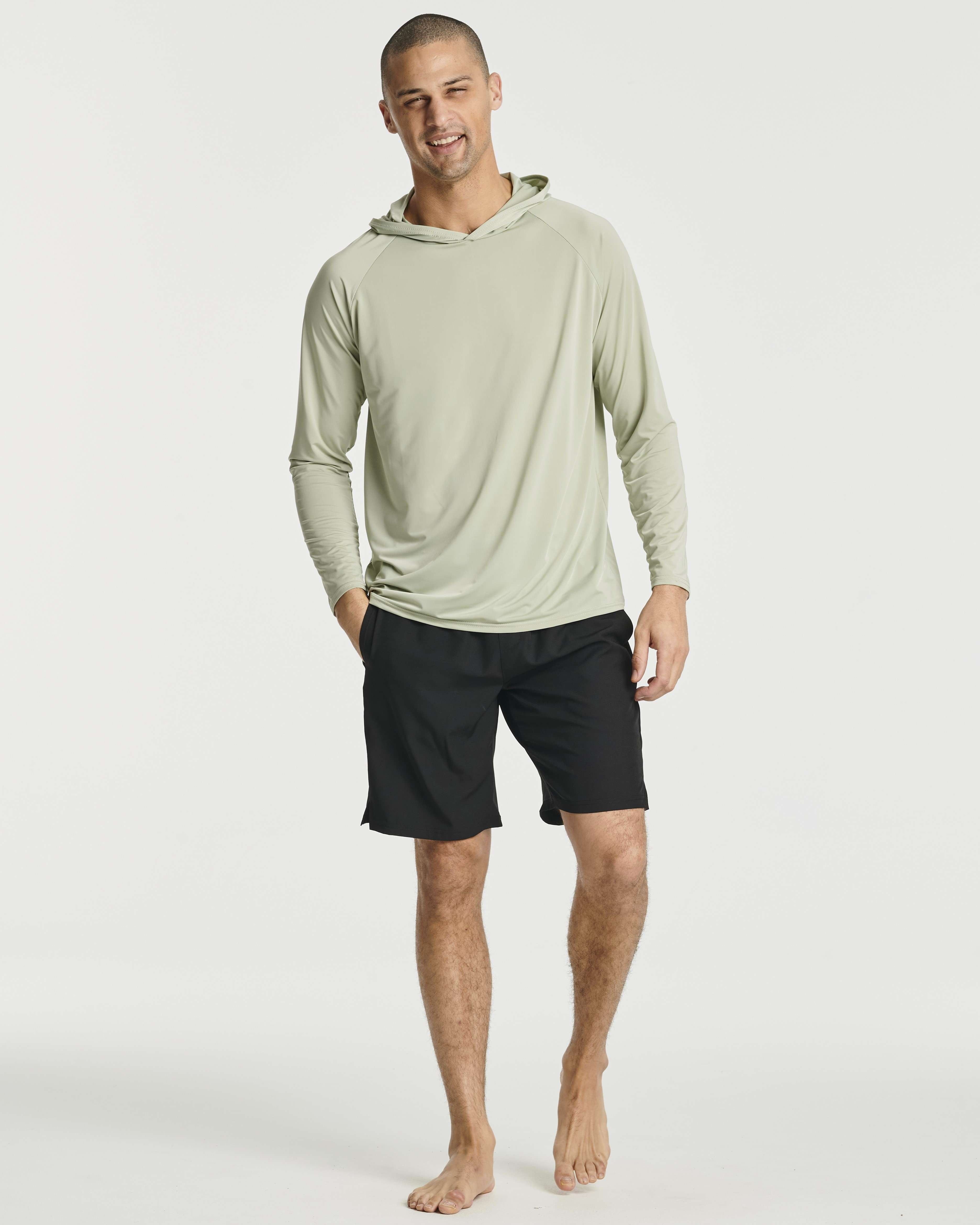 3 Pack: Men's Rash Guard Hoodie (Available In Big & Tall)