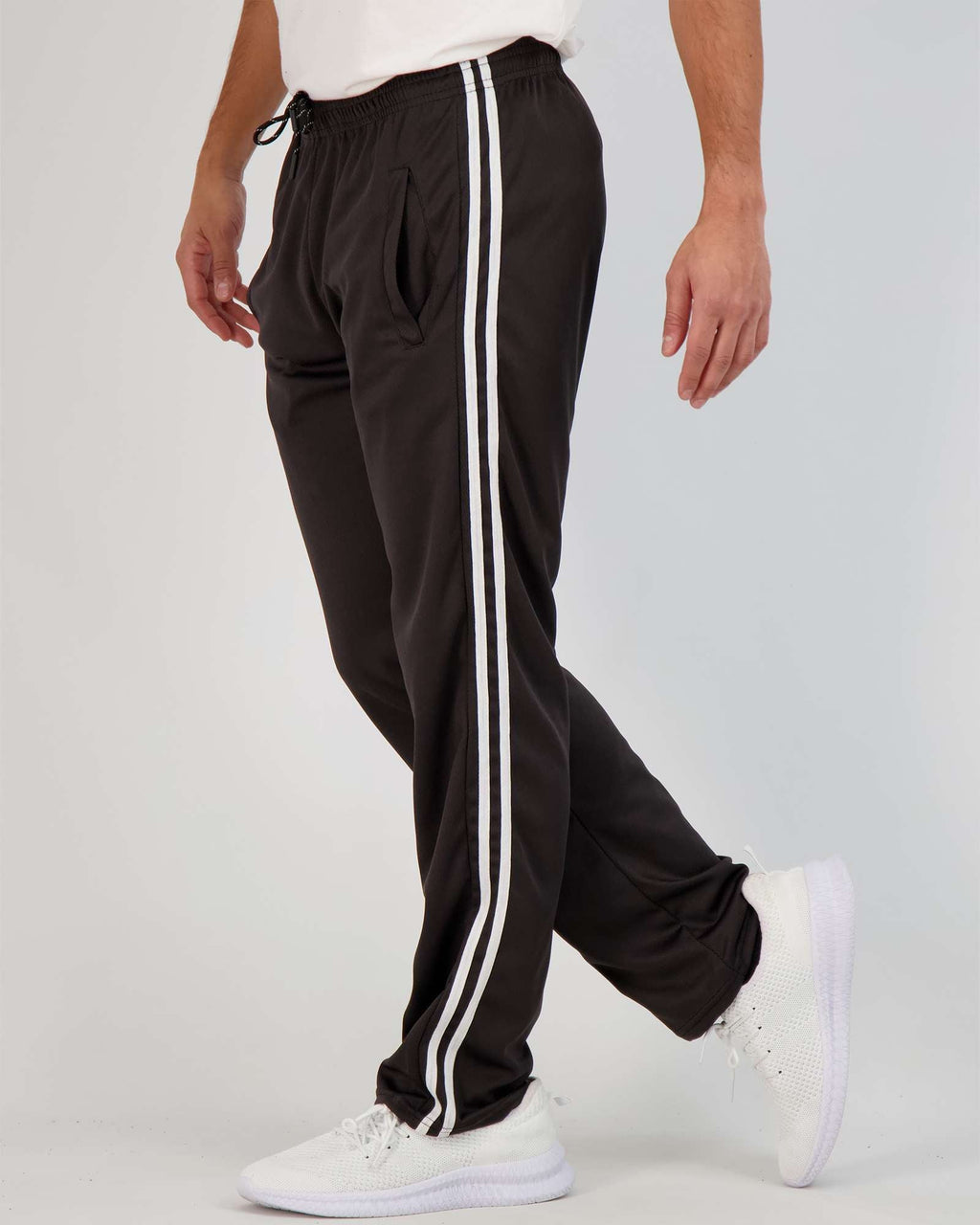 3 Pack: Mens Mesh Active Open Bottom Sweatpants