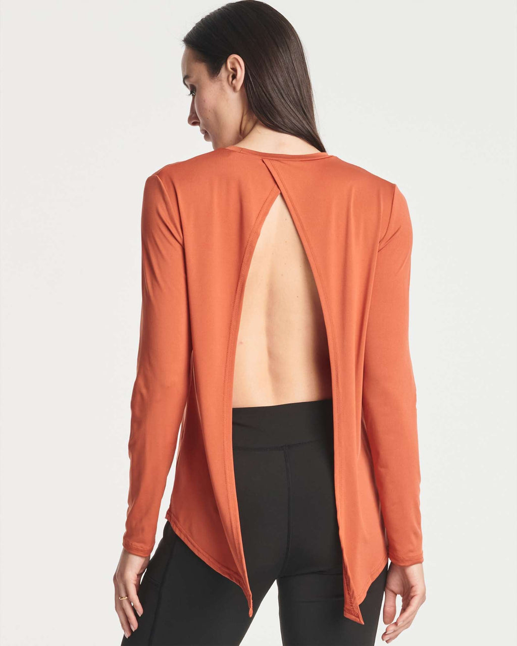 4 Pack: Women's Long-Sleeve Tie Back T-Shirt (Available in Plus Size)