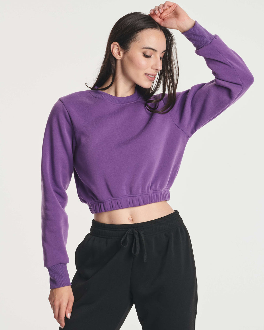 3 Pack: Women's Fleece Cropped Sweatshirt (Available in Plus Size)
