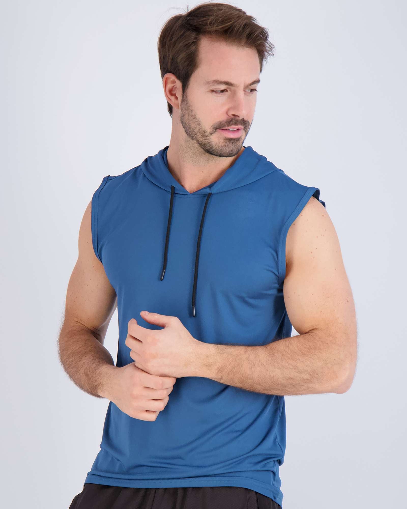 3 Pack: Men’s Dry-Fit Active Tank Top Hoodie
