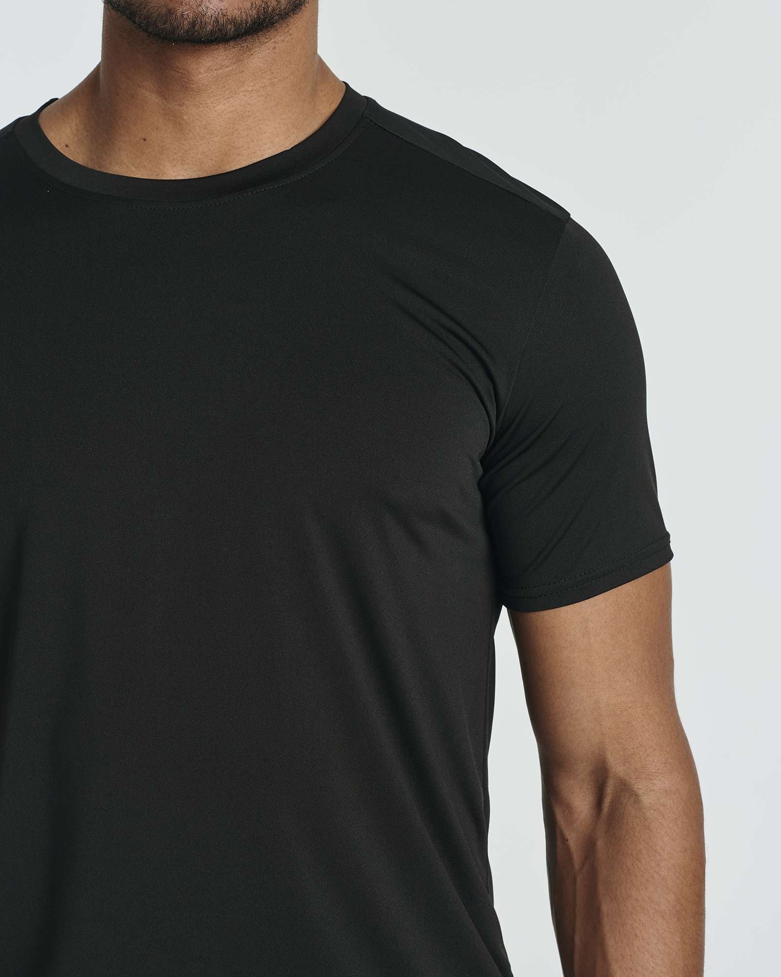 5 Pack: Mens Dry-Fit Active Crew Neck T-Shirt