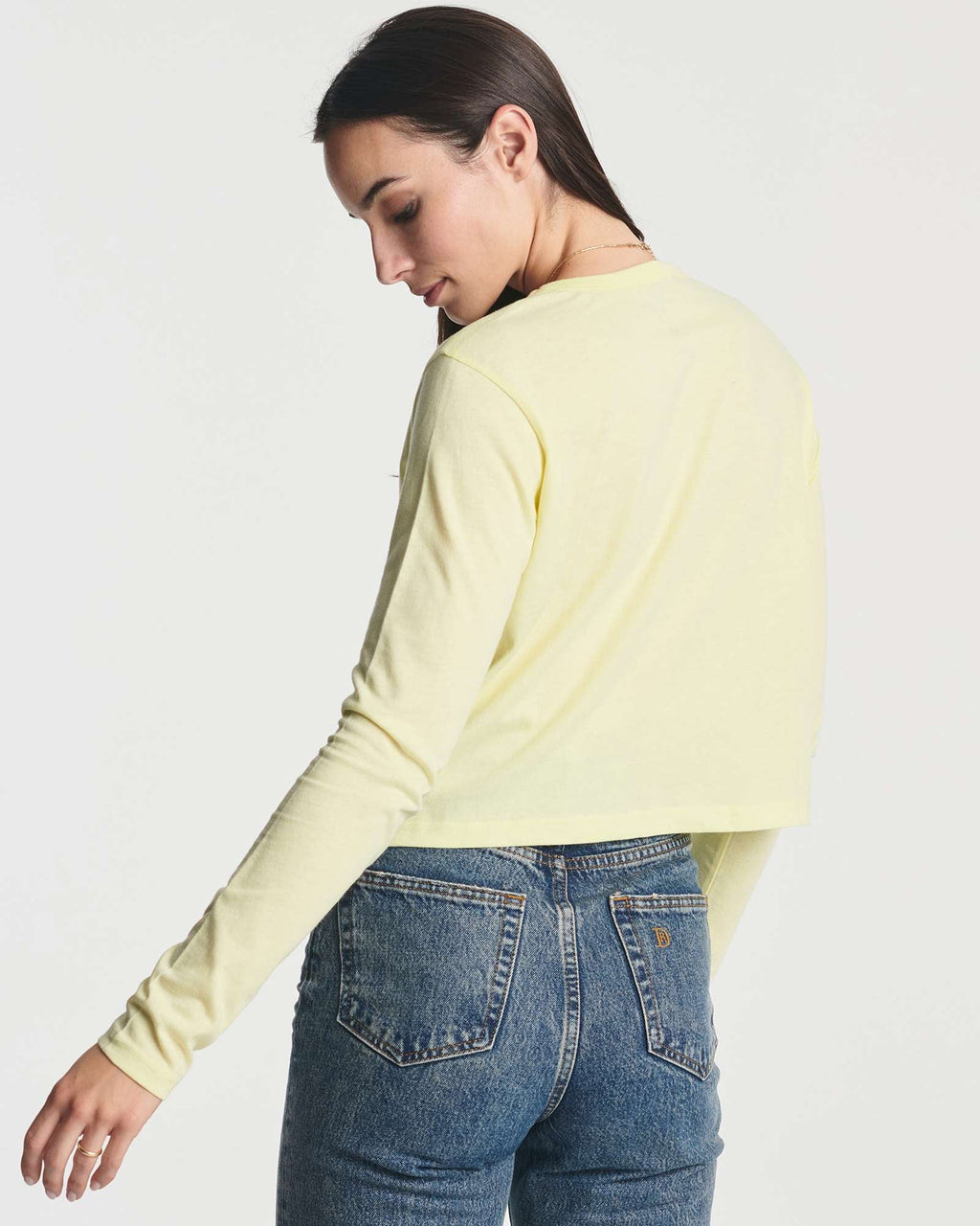 4 Pack: Women's Long Sleeve Crew Crop Top ( Available in Plus Size)