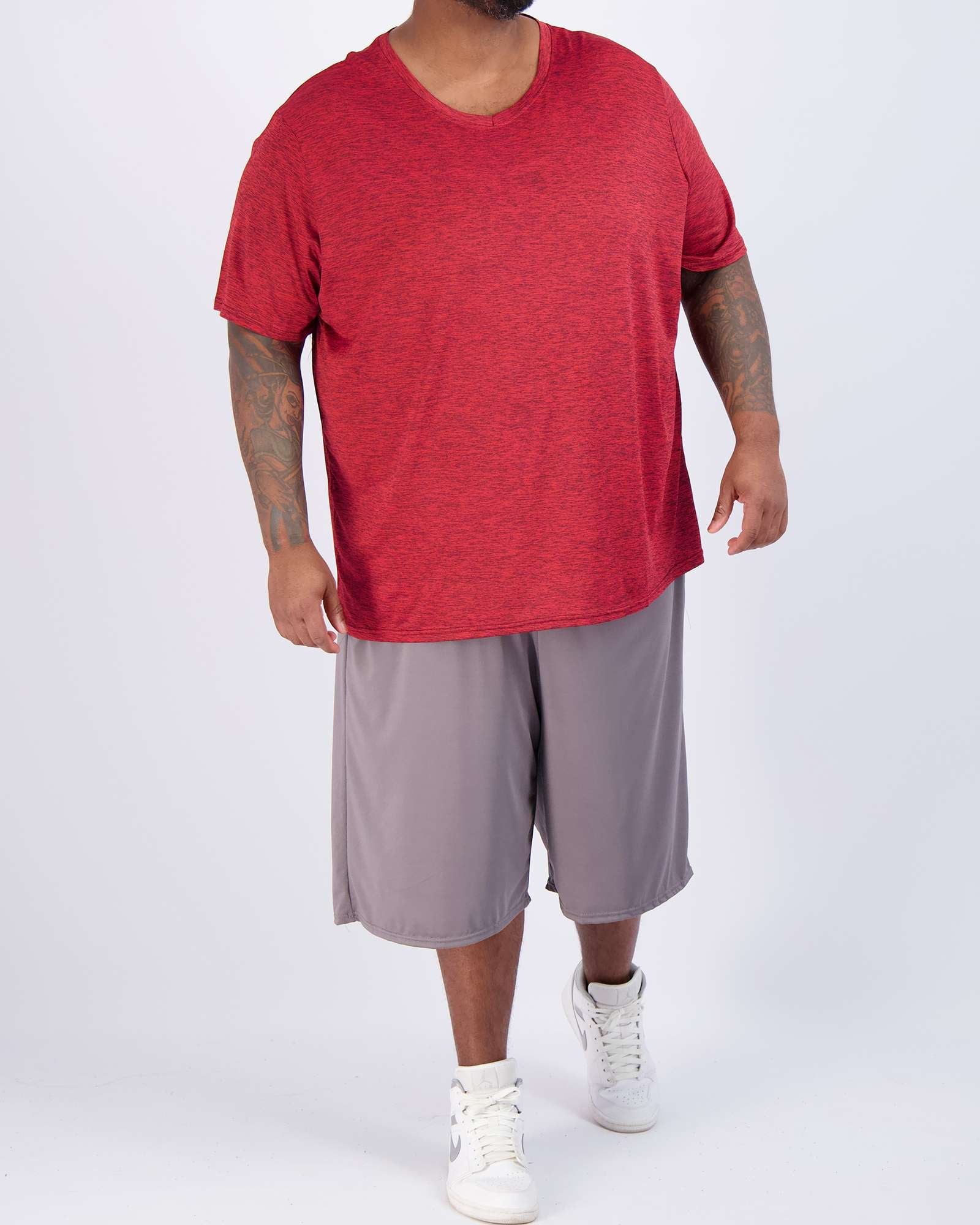 3 Pack: Men's Big & Tall V-Neck Short-Sleeve Dry-Fit T-Shirt