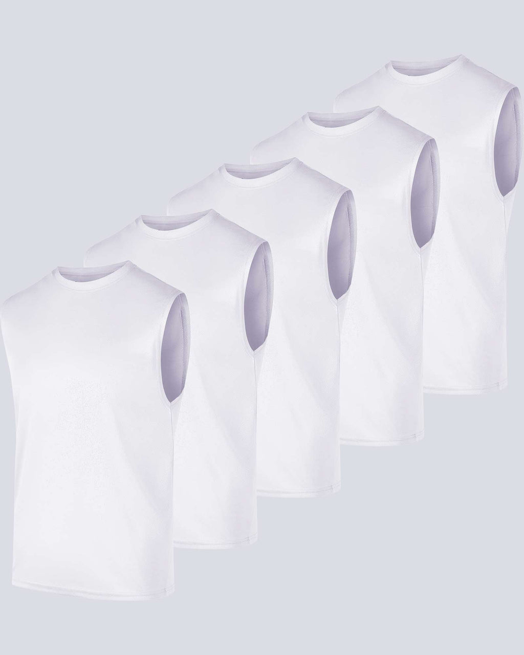 5 Pack: Mens Mesh Active Tank Top (Available in Big & Tall)
