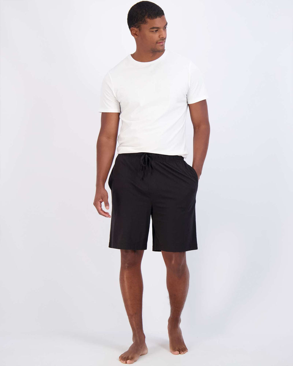 3 Pack:Mens Cotton Sleep Pajama Lounge Shorts