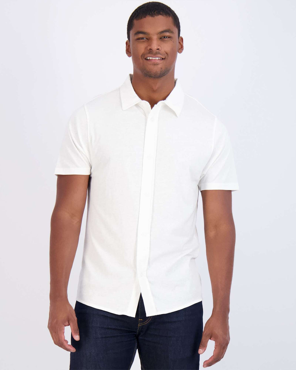 3 Pack: Men's Regular Fit Short Sleeve Button Down Shirt (Available in Big & Tall)