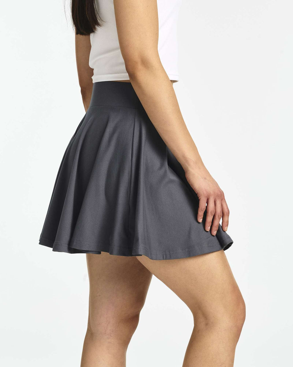 4 Pack: Women's Soft Casual Pleated Mini Skirt