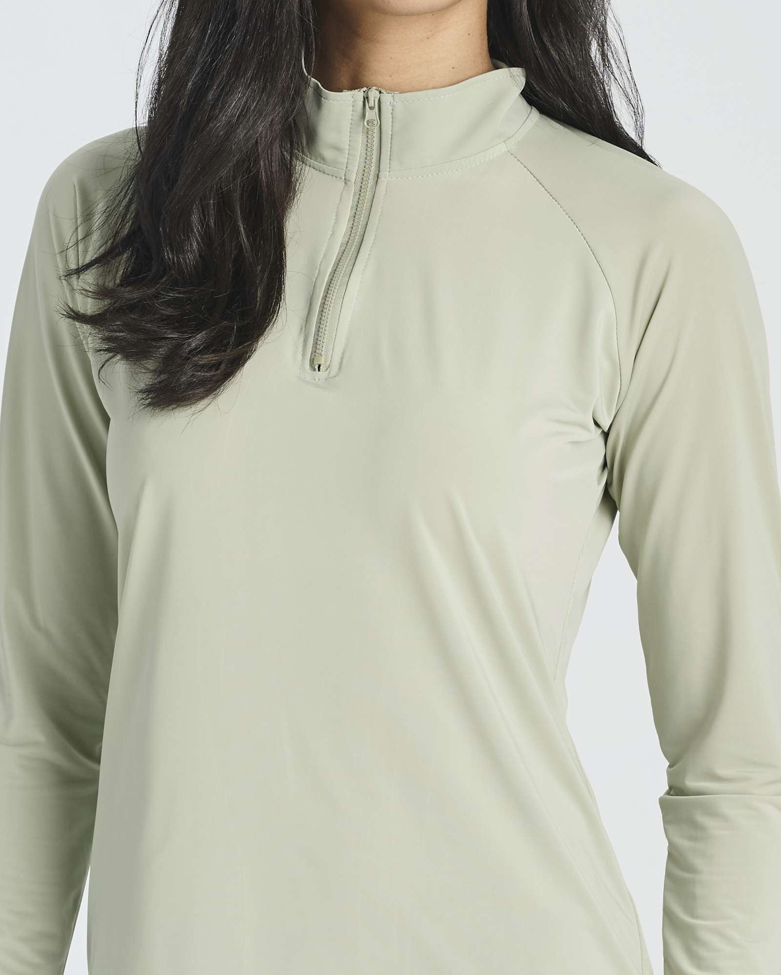 3 Pack: Women's 1/4 Zip Rash Guard Long Sleeve Swim Shirt