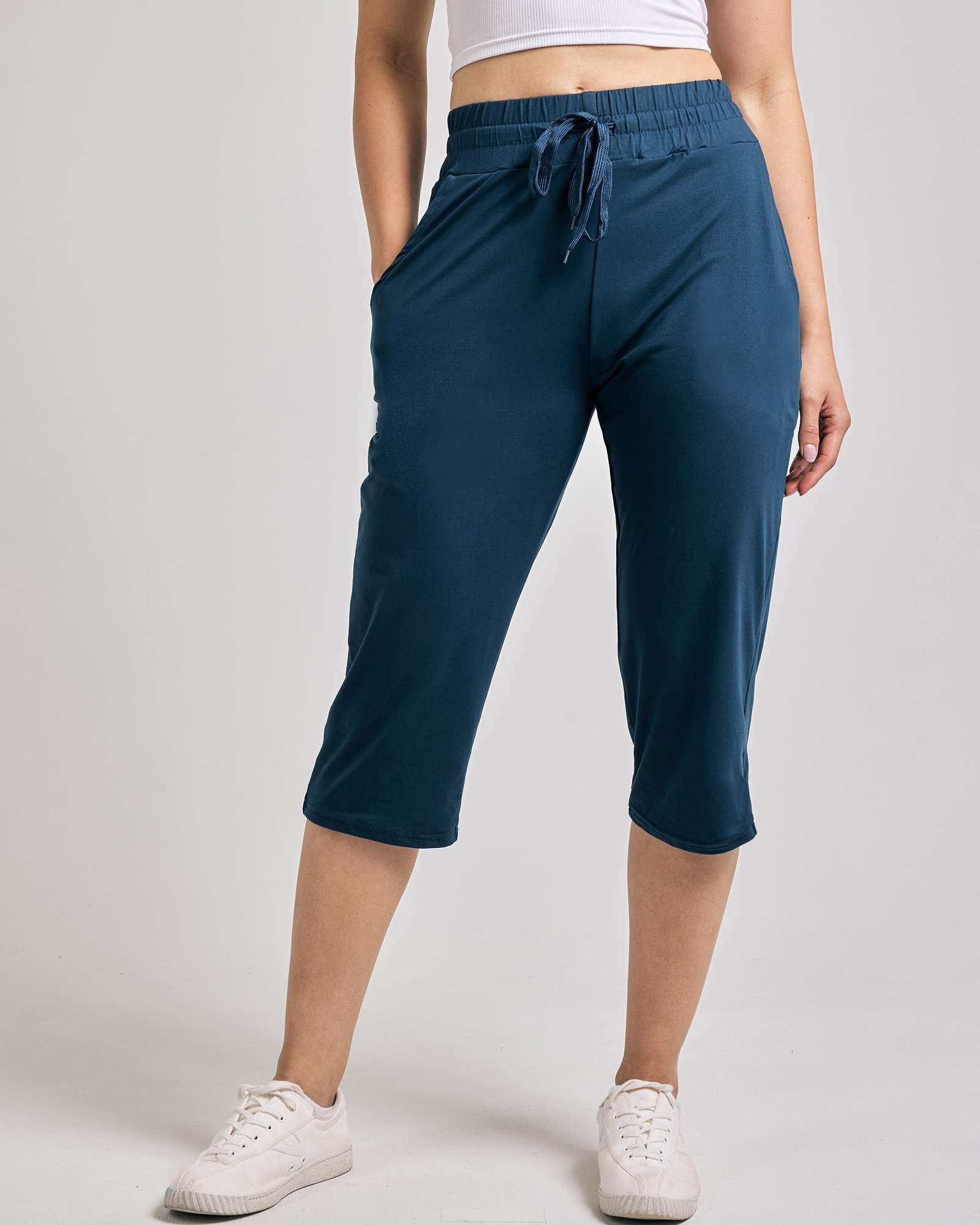 3 Pack: Women's Capri Open Bottom Sweatpants