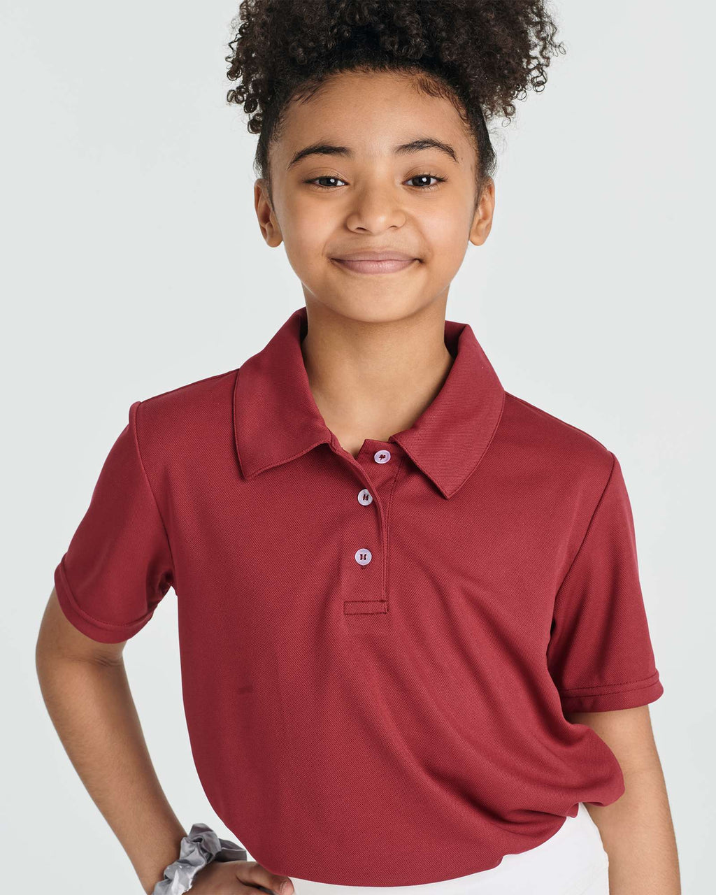 3 Pack: Girls' Short Sleeve Performance Polo