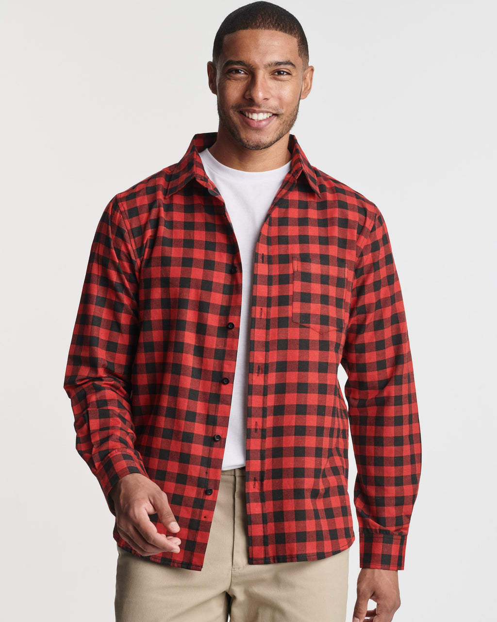 3 Pack: Men's Regular-Fit Long Sleeve Poplin Shirt (Available in Big & Tall)