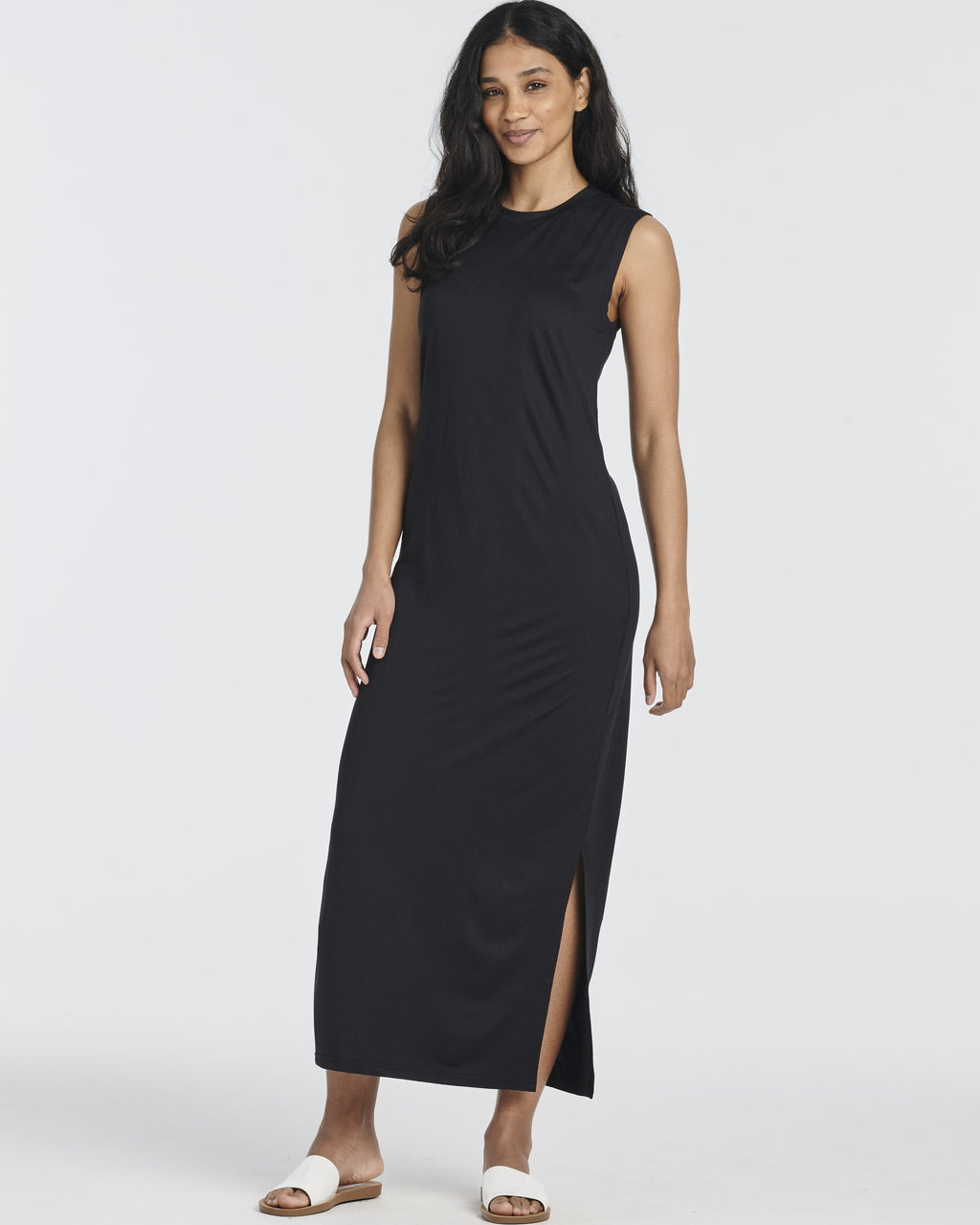 3 Pack: Women's Long Tank Maxi Dress with Pockets (Available In Plus Size)