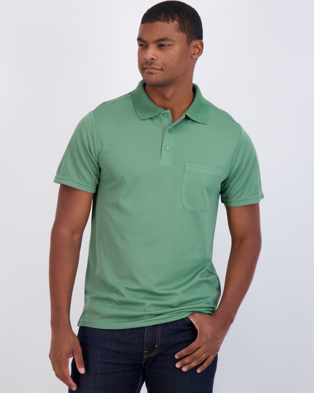 3 Pack: Men's Short Sleeve Dry-Fit Polo Shirt (Available in Big & Tall)