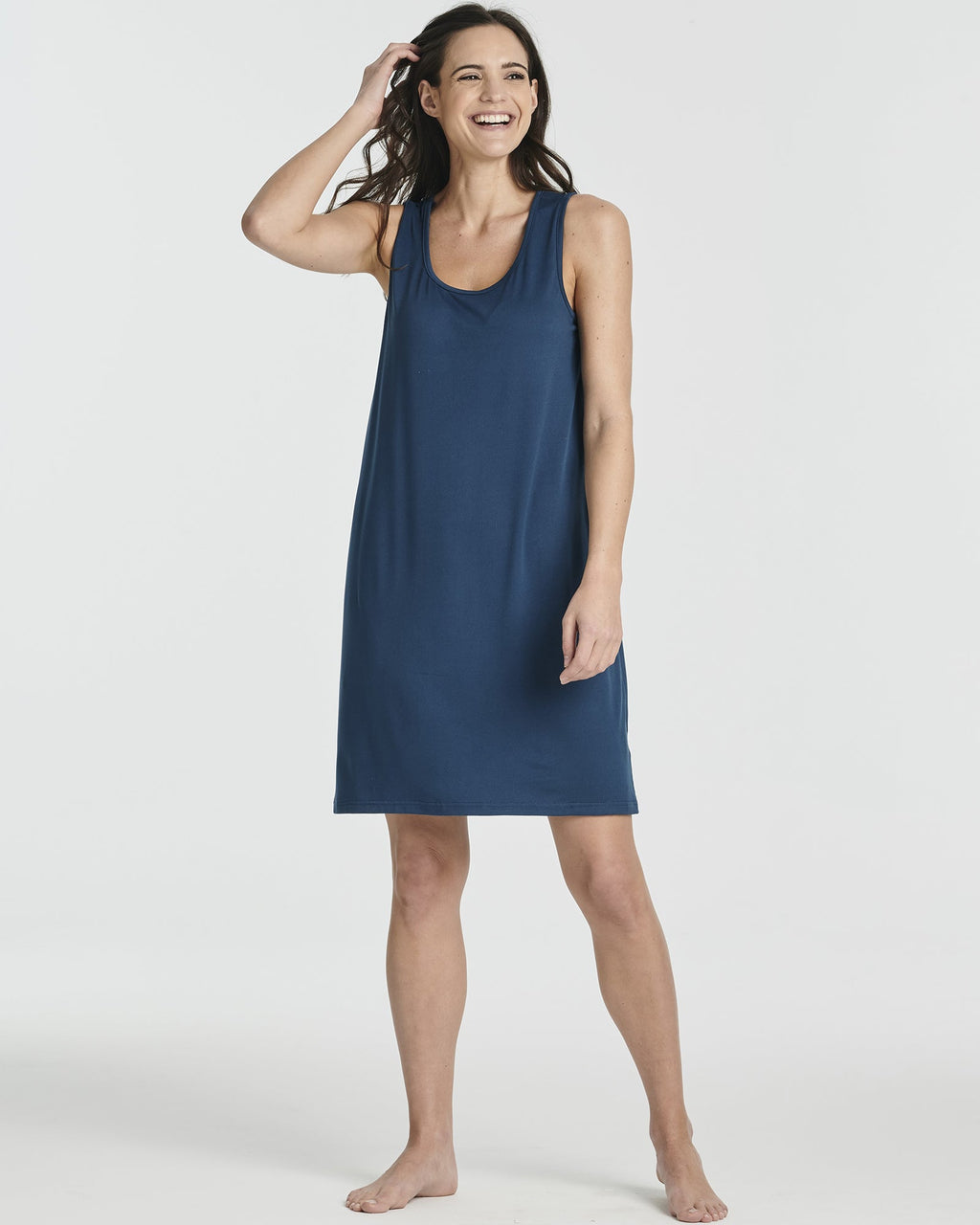 3 Pack: Women's Scoop Neck Sleeveless Nightgown