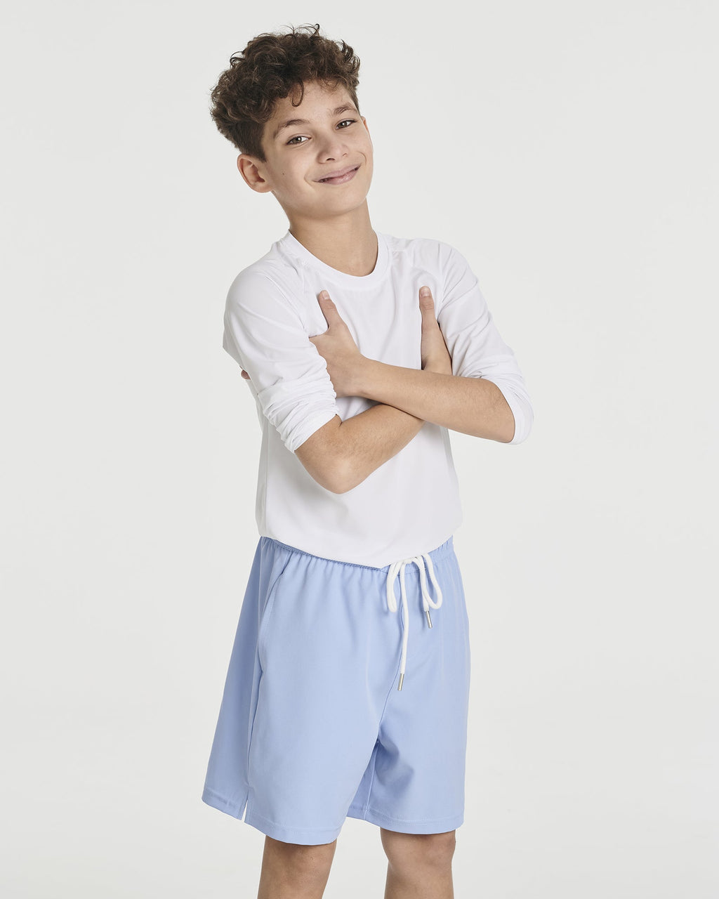 3 Pack: Boys' 2-in-1 Swim Trunks with Compression Liner