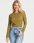 3 Pack: Women's Long Sleeve Ribbed Bodysuit