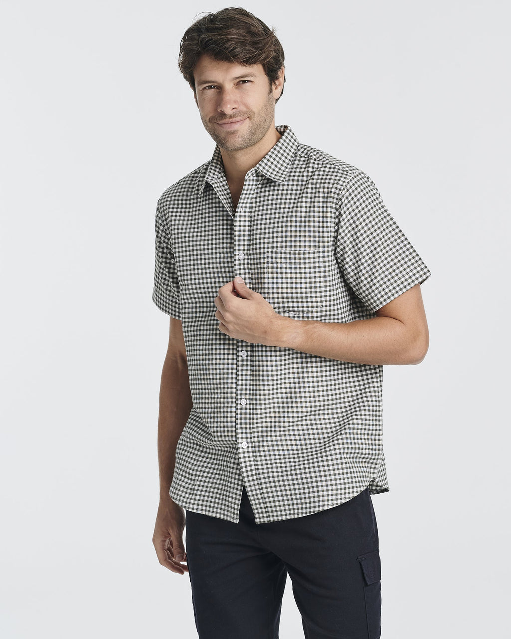 3 Pack: Men's Regular-Fit Short Sleeve Woven Shirt