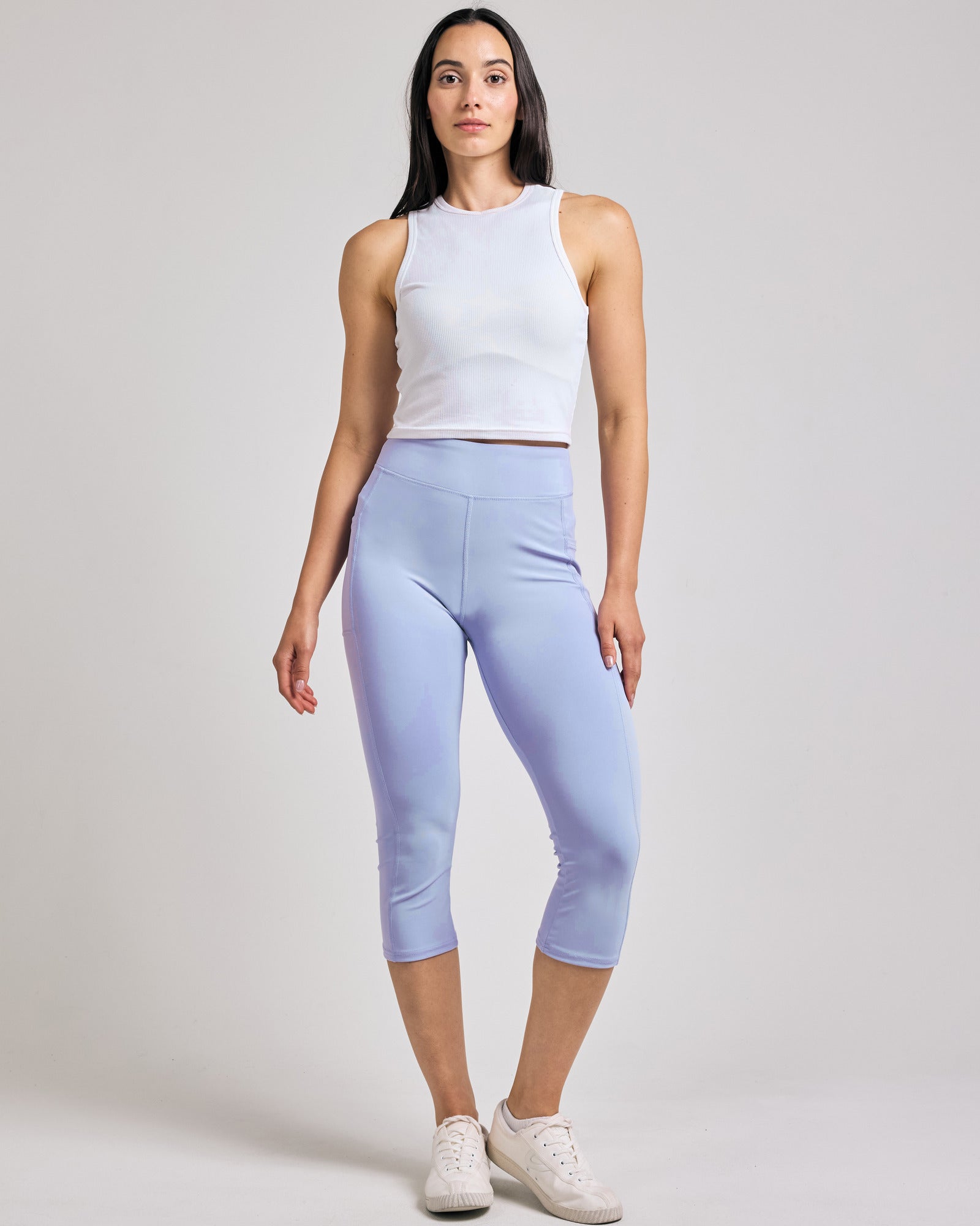 4 Pack: Women's Capri Leggings with Pockets (Available in Plus Size)