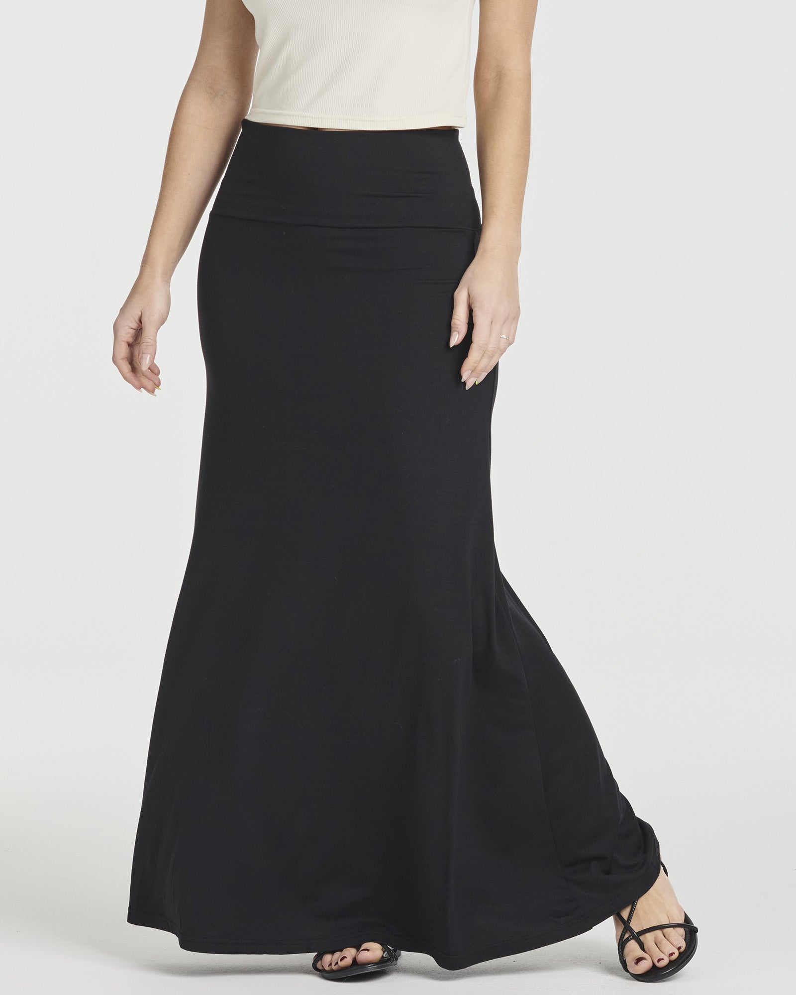 3 Pack: Women's Ultra-Soft Flowy Maxi Skirt