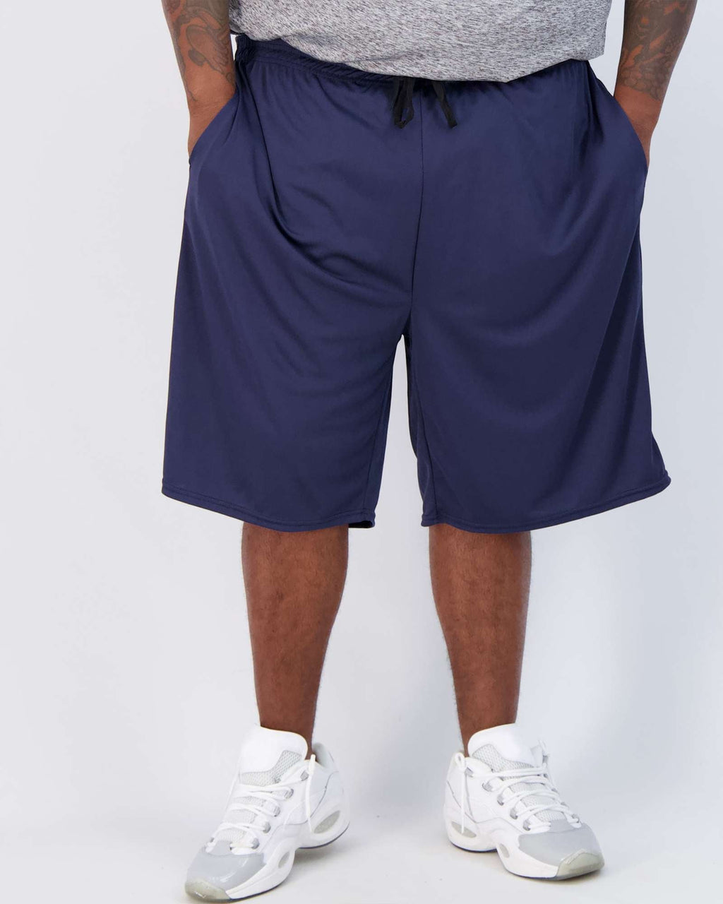 5 Pack: Mens Mesh Active Basketball Shorts (3X-5X)