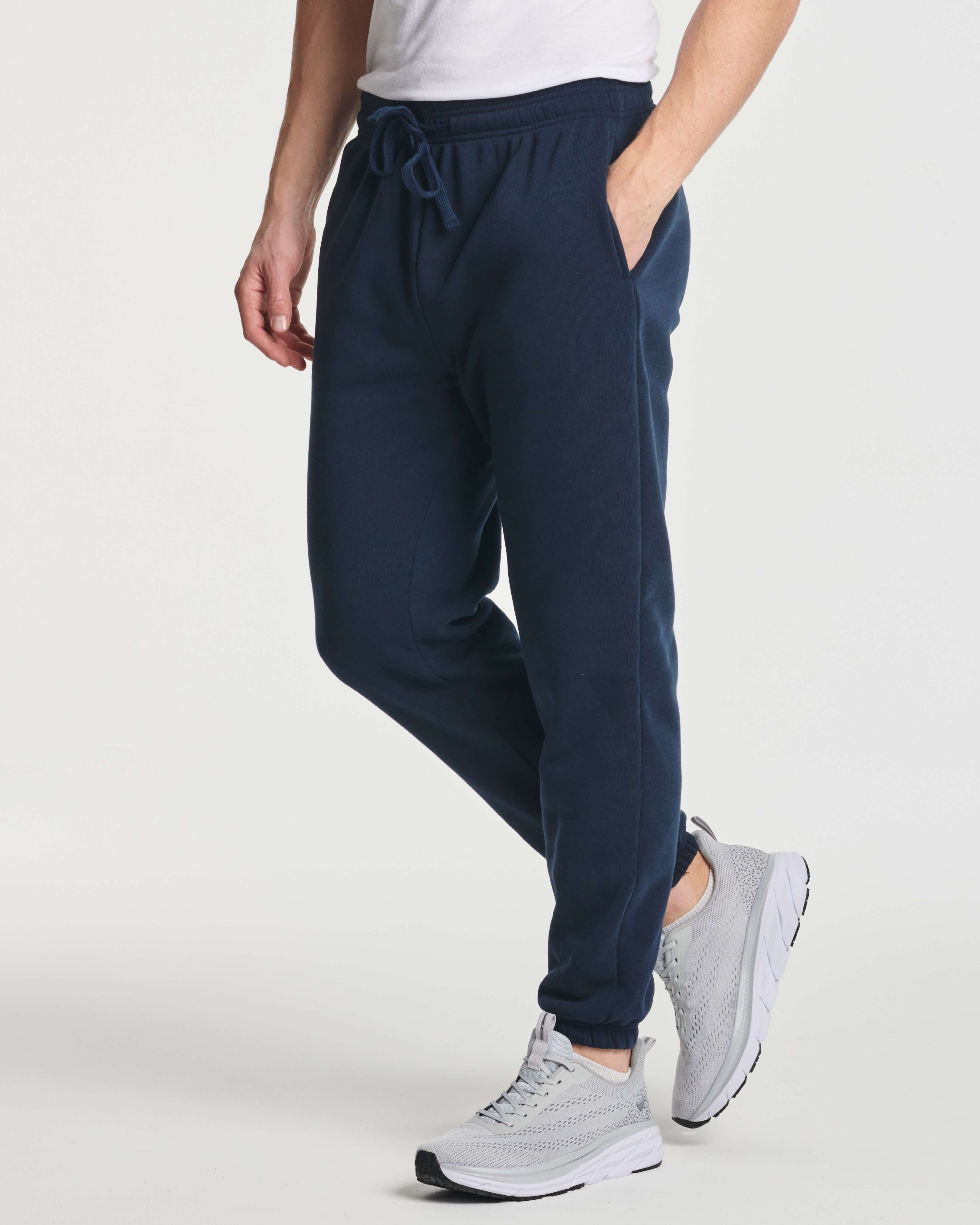 3 Pack: Men's Fleece Jogger Sweatpants (Available in Big & Tall)