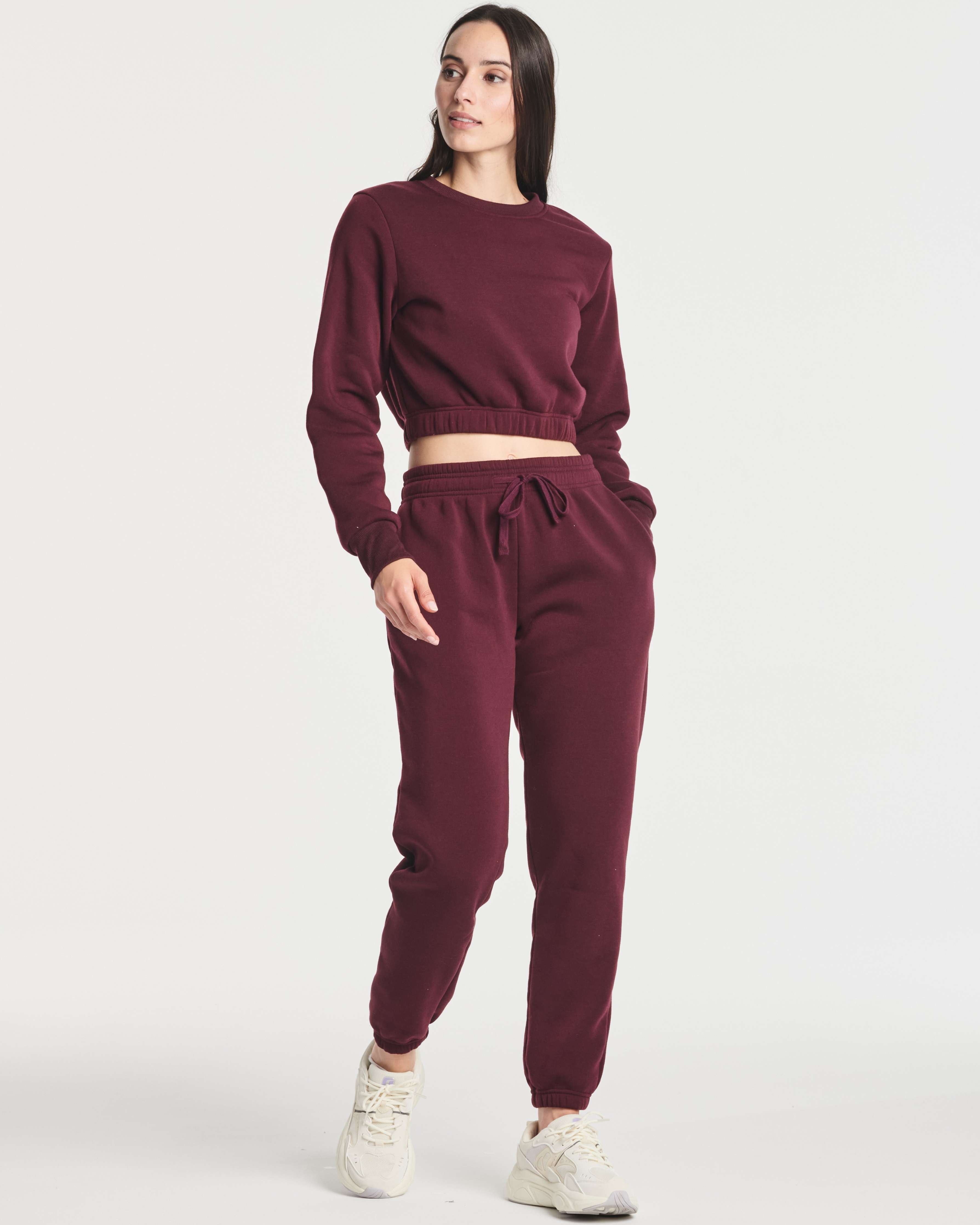 3 Pack: Women's Fleece Jogger Sweatpants with Elastic Cuff (Available in Plus Size)