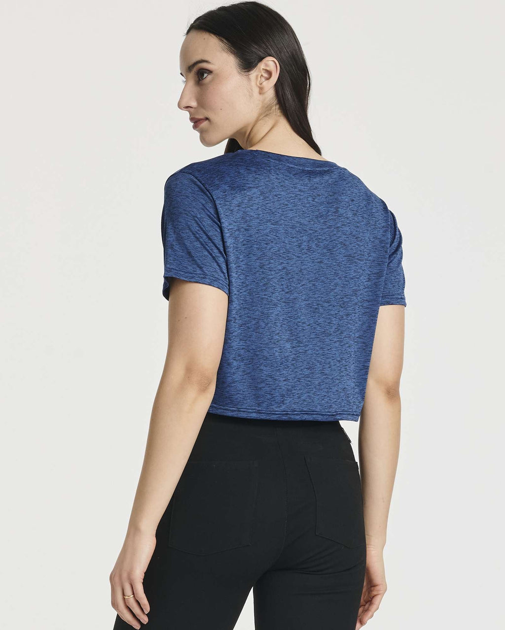 5 Pack: Women's Short Sleeve Twist Front Crop Top