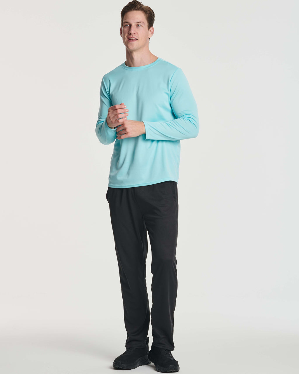 5 Pack: Men's Mesh Quick Dry Athletic Long Sleeve T-Shirt  UPF SPF UV Sun (Available in Big & Tall)
