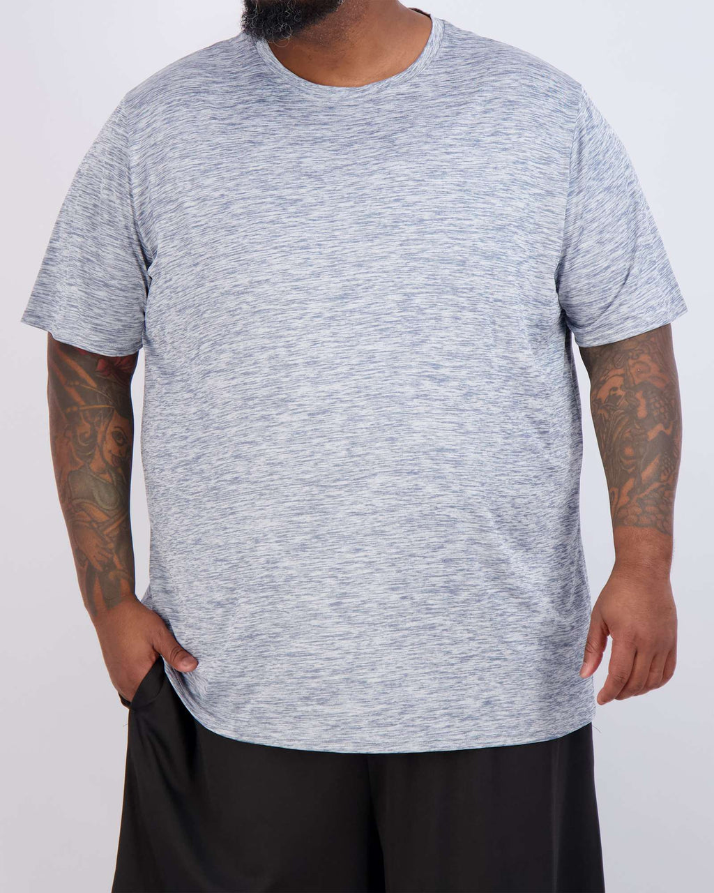 3 Pack: Men’s Big & Tall Dry-Fit Short-Sleeve Crew Neck T-Shirt