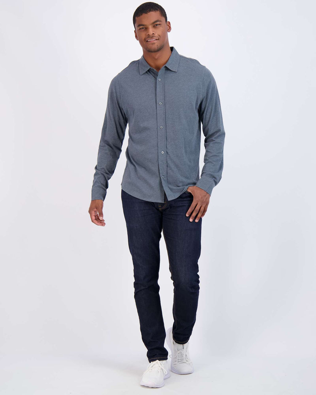 3 Pack: Men's Long Sleeve Button Down Shirt