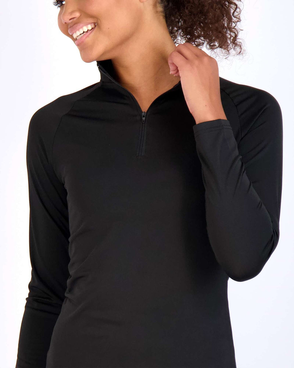3 Pack: Womens Dry-Fit Active Long Sleeve Quarter Zip