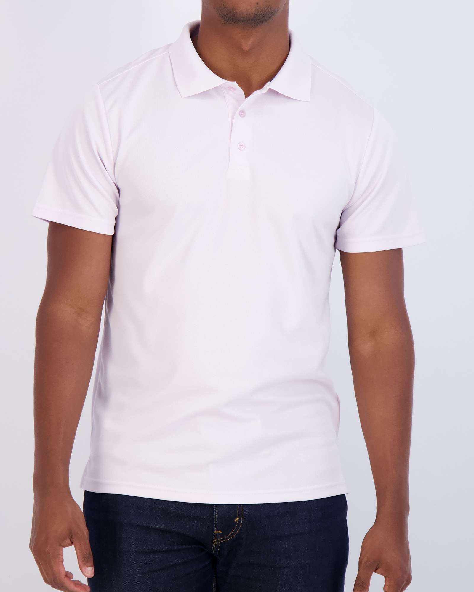 3 Pack: Mens Quick-Dry Short Sleeve Performance Polo Shirt