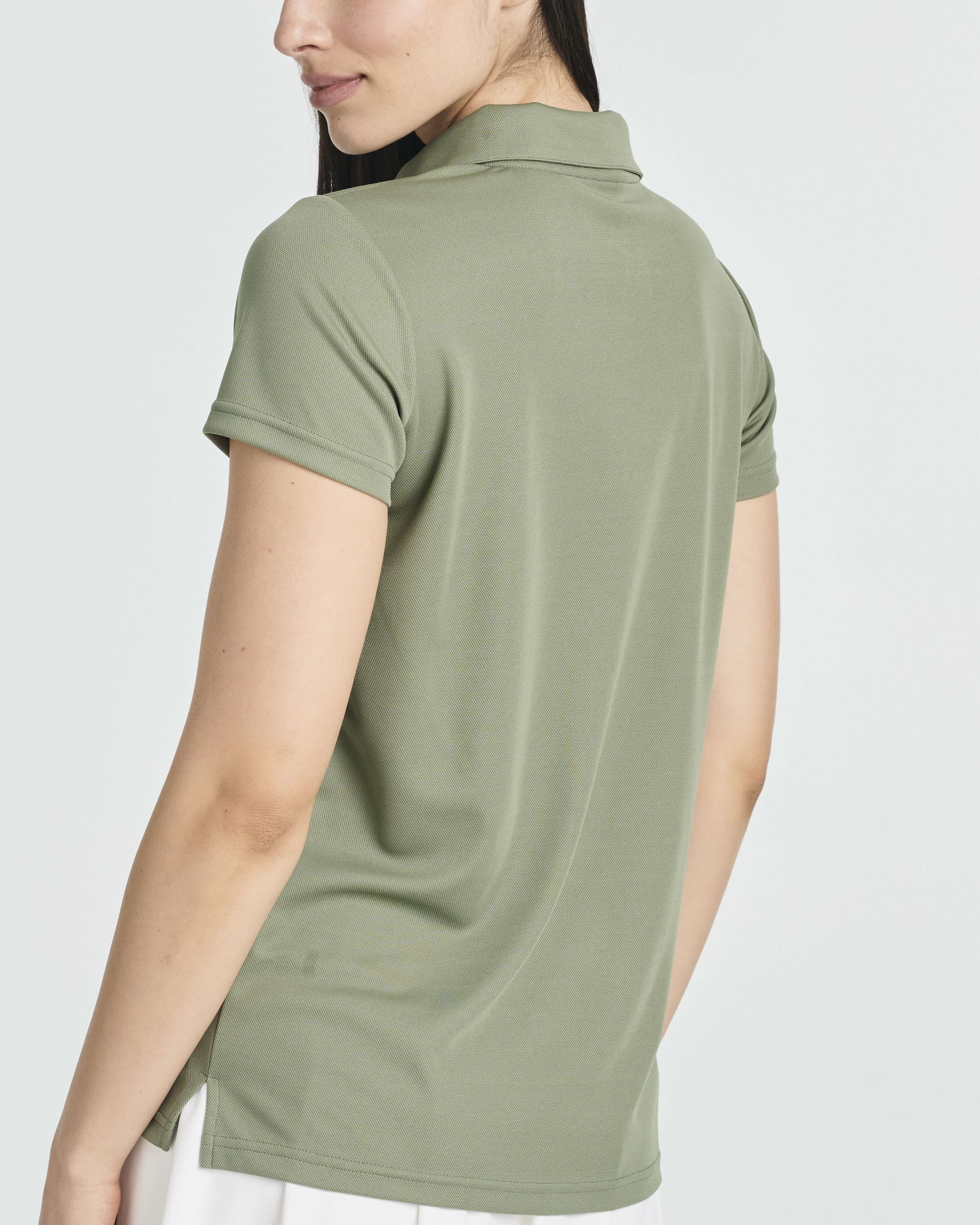 3 Pack: Womens Short Sleeve Dry-Fit Performance Polo Shirt (Available In Plus Size)